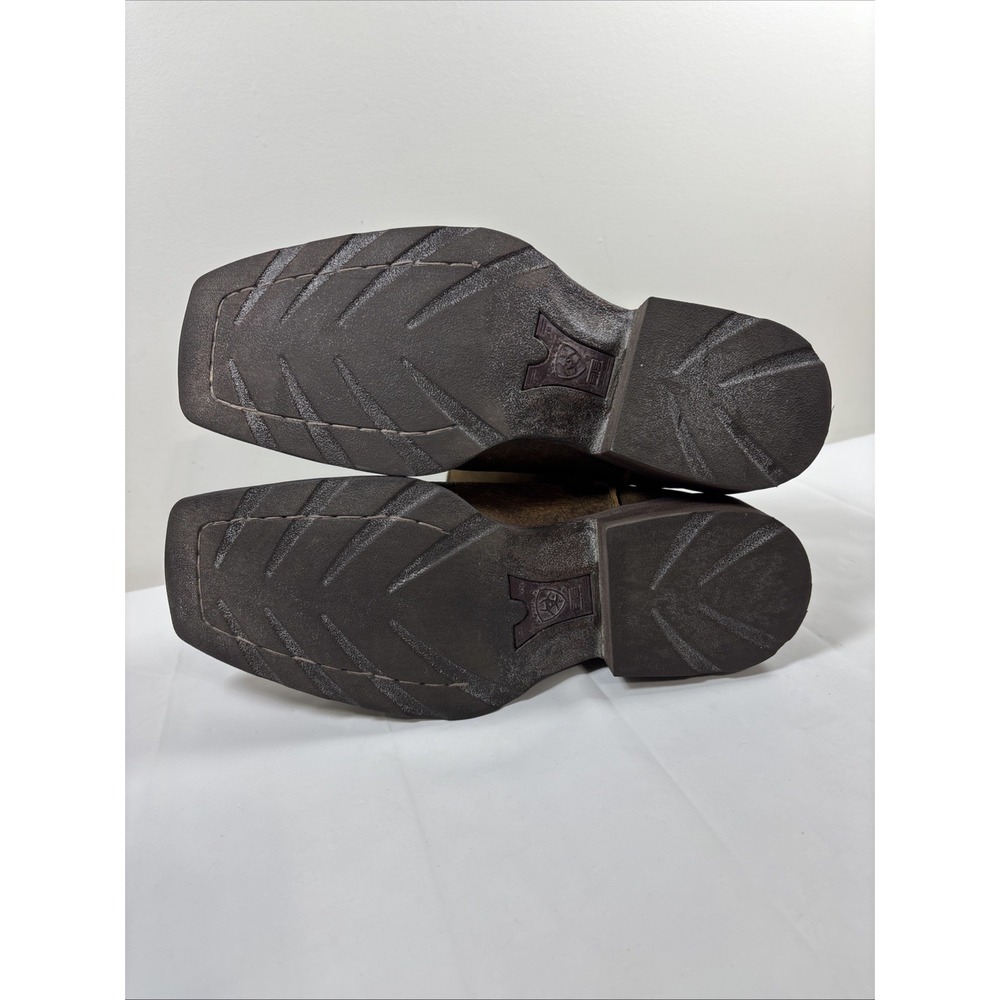 Ariat Rambler Mens 8.5 D Brown Leather Square Toe Boots Mid-Calf Western Durable - Picture 6 of 12